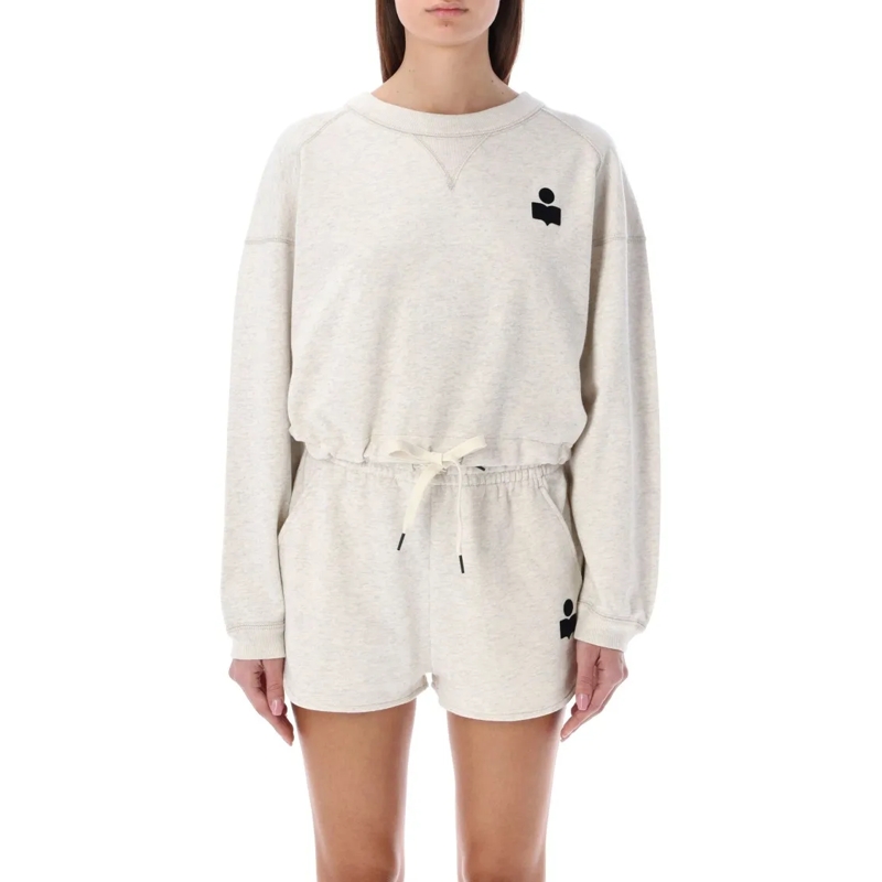 Etoile Isabel Marant  Margo Cropped Hoodie Grey