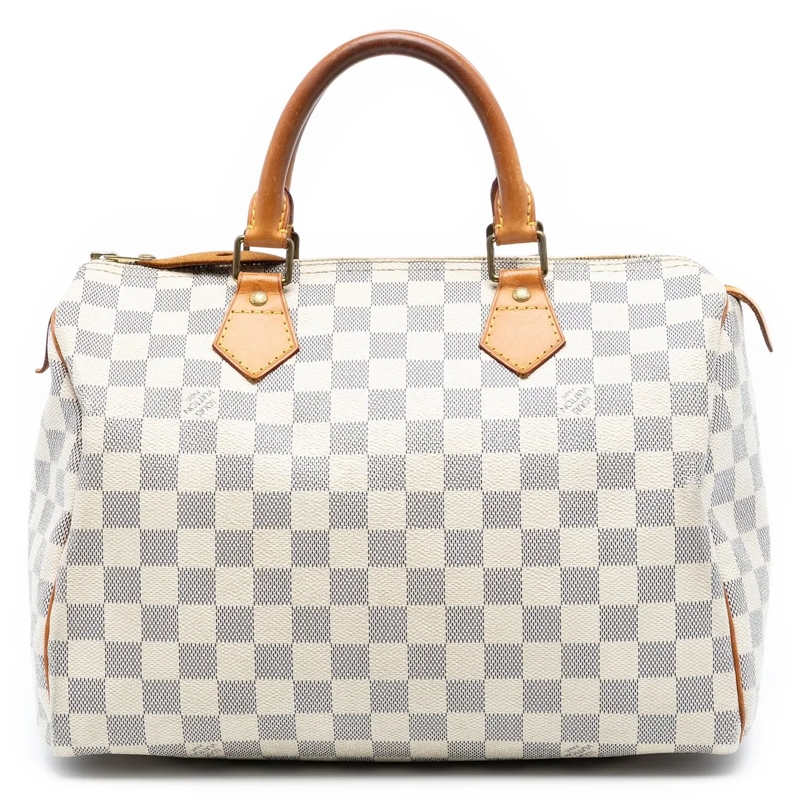 Louis Vuitton Fourre-tout Damier Azur Speedy 30 weiß