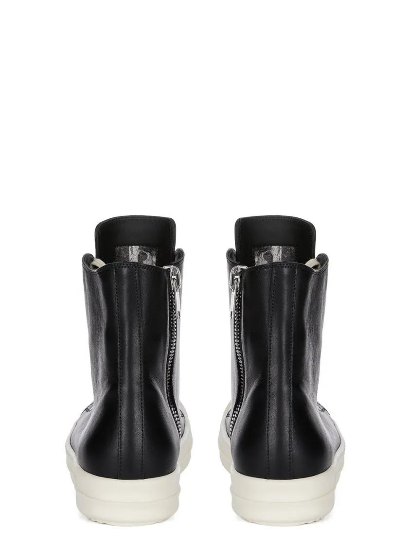 Thumbnail - Rick Owens Low-Top Sneaker - Above-Ankle Sneakers With Shark-Toothed Sole - Gr. 40,5 (EU) - in Schwarz - für Damen