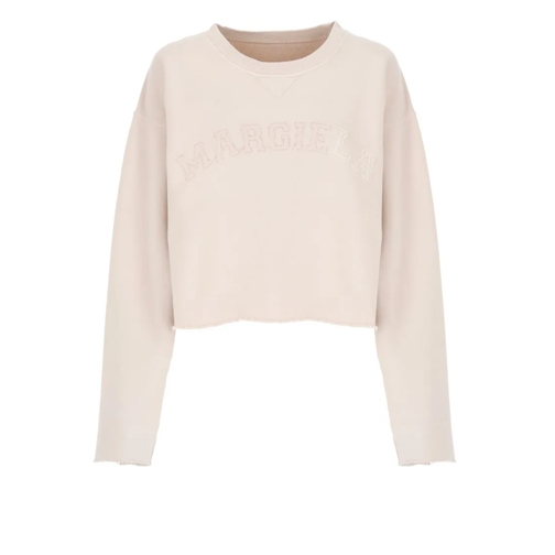 Maison Margiela Chemises Sweatshirt With Logo Pink