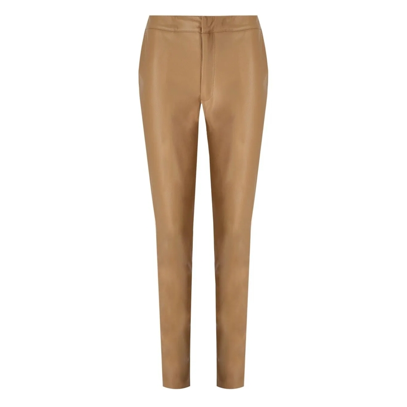 Twin-Set Pantalon Tailored Brown Formal Trousers With Classic Waistb Brown