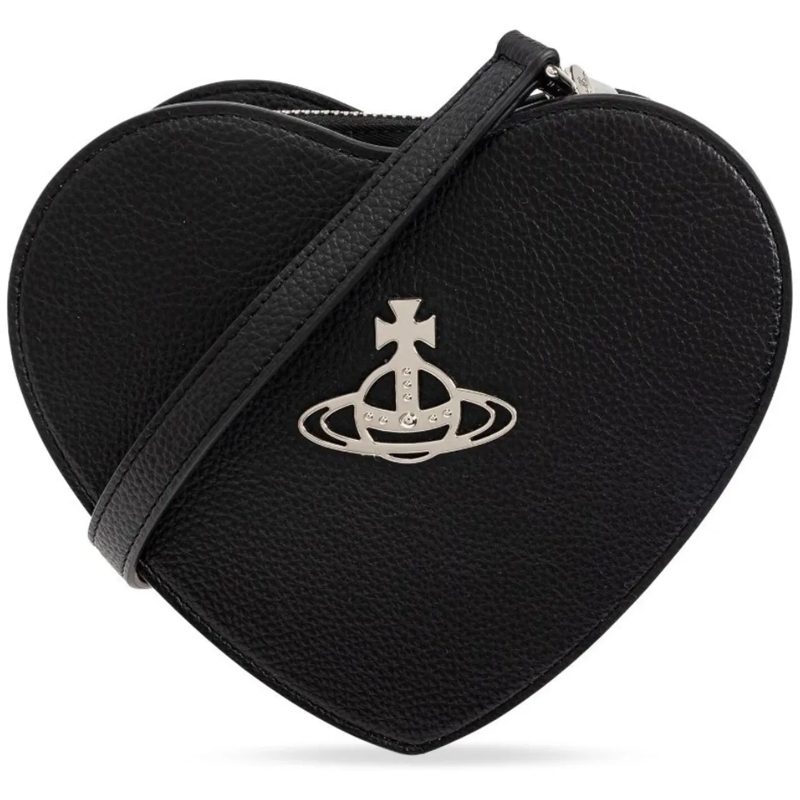 Vivienne Westwood Fourre-tout Louise Heart Crossbody Black schwarz