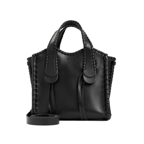 Chloé Mony Black Calf Leather Shoulder Bag Black Axelremsväska