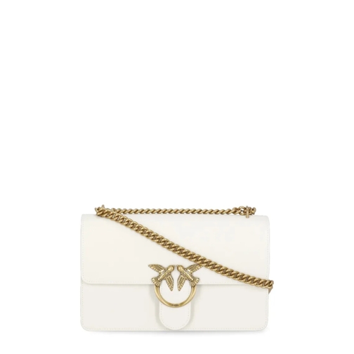 PINKO Love One Classic Shoulder Bag White Borsa a tracolla