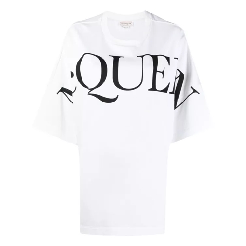 Alexander McQueen Logo-Print Oversized T-Shirt White 