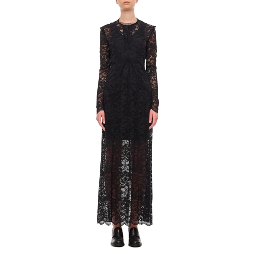 Paco Rabanne  Lace Long Dress Black