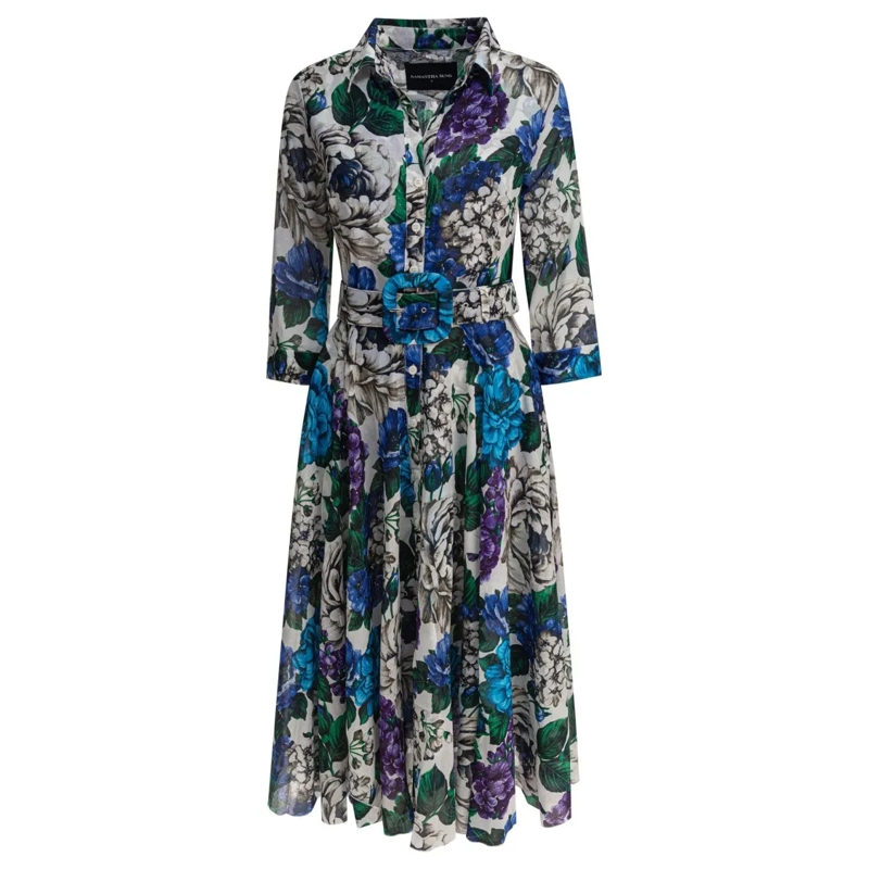 Samantha Sung Midikleid Knee-Length Floral Print Dress Multicolor