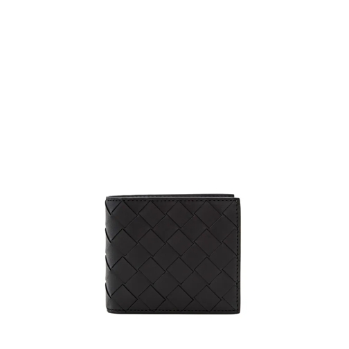 Bottega Veneta Geldbörse Intrecciato Leather Wallet Black