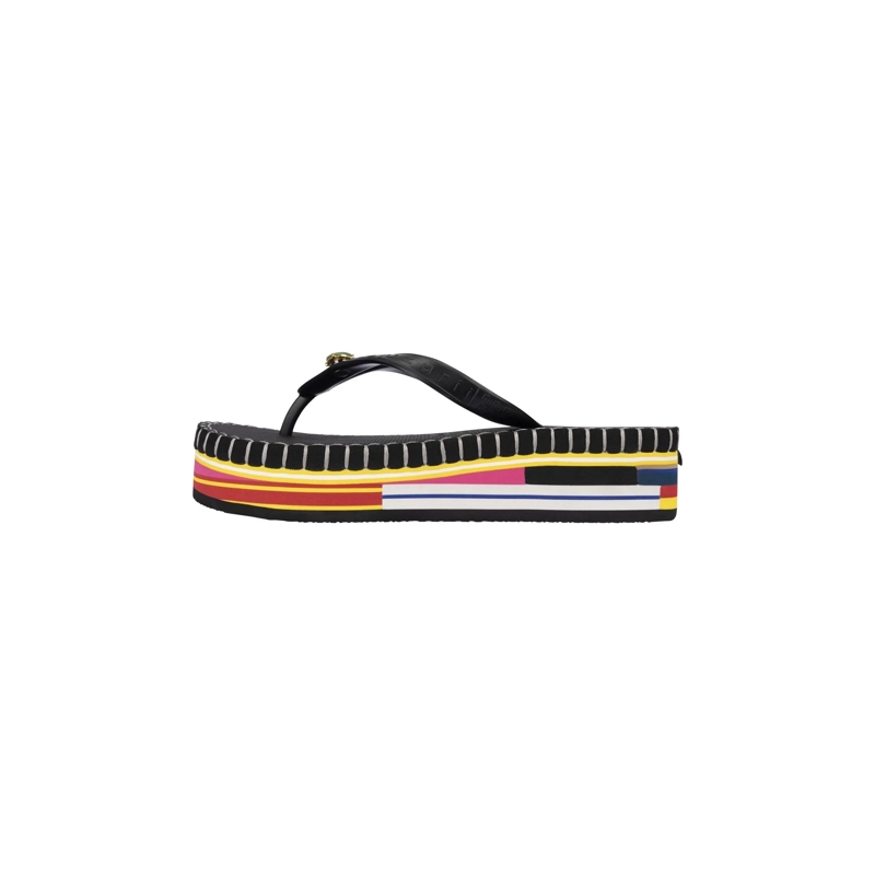UZURII Flip Flops Zehentrenner Mondriaan Colorful Black schwarz