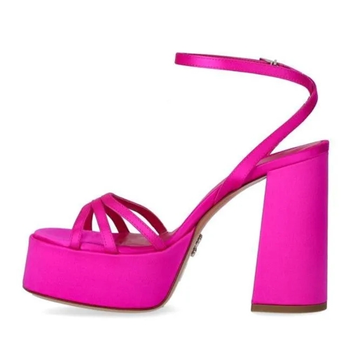 Sergio Levantesi Vanilla Fuchsia Heeled Sandal Pink High Heel