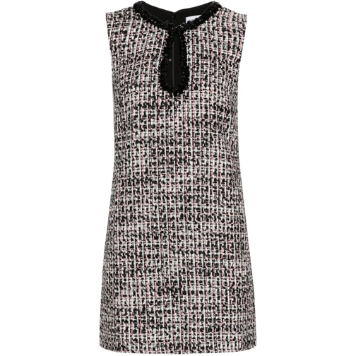 Self Portrait Mini-Kleider Black Boucle Embellished Mini Dress Black