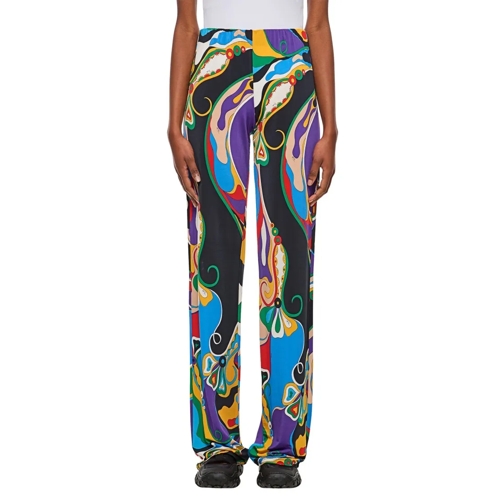 Pucci  Jersey Satin Trousers Multicolor