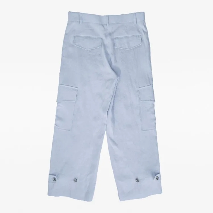 パンツ Paul Smith Relaxed-Fit Wide Leg Linen Cargo Trousers Paul Smith Relaxed-Fit Wide Leg Linen Cargo Trousers Blue