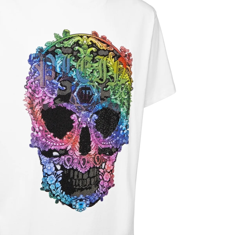 Philipp Plein T-Shirt T-Shirt Skull weiss