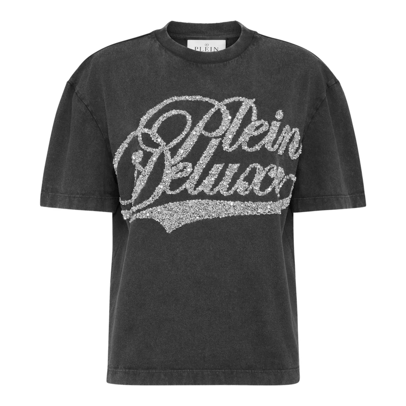 Philipp Plein T-Shirt T-Shirt Man Fit Signature schwarz