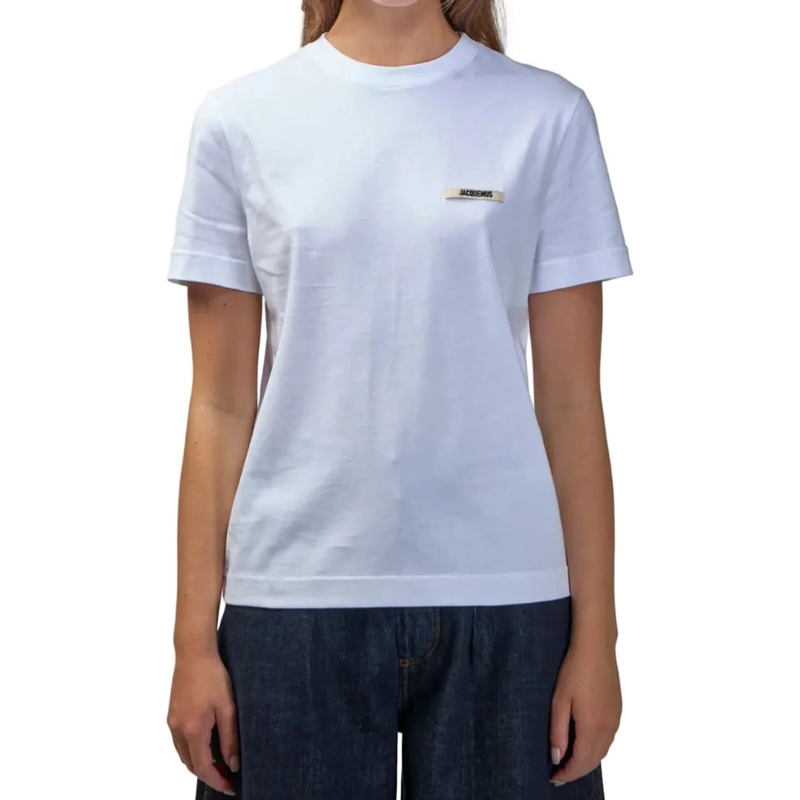 Jacquemus T-Shirt LE TSHIRT GROS GRAIN MC WHITE weiß