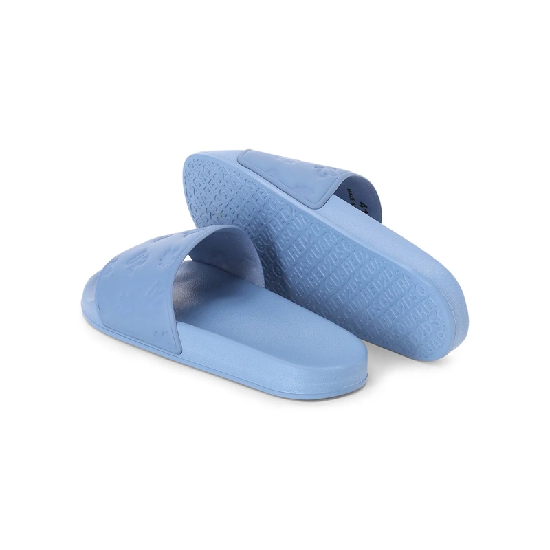 Dsquared2 Slides Pantoletten mit Logo-Muster blau(Image 3)