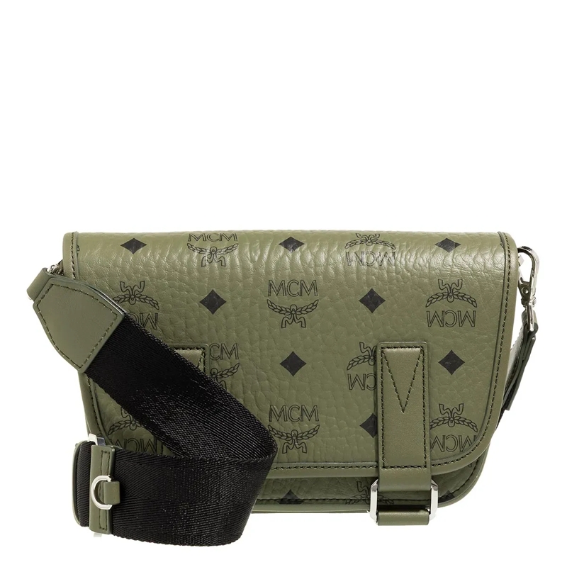 MCM Crossbody Bag Aren Messenger Mini Khaki Moss