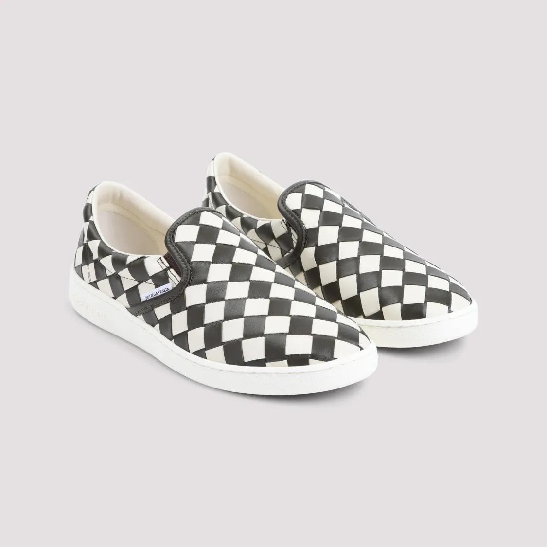 Thumbnail - Bottega Veneta Low-Top Sneaker - Checkerboard Slip-On Sneakers - Gr. 42 (EU) - in Grün - für Damen