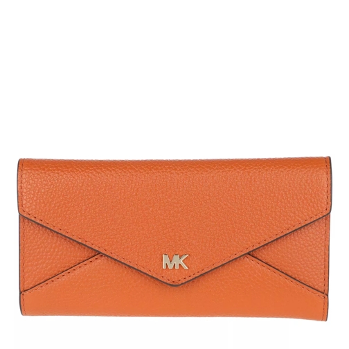 MICHAEL Michael Kors Mott Large Slim Trifold Burnt Orange Tri-Fold Portemonnaie