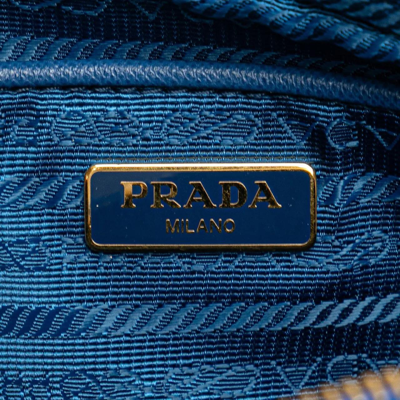Thumbnail - Prada Hobo Bags - Tessuto Fiocco Bow Crossbody - Gr. unisize - in Blau - für Damen