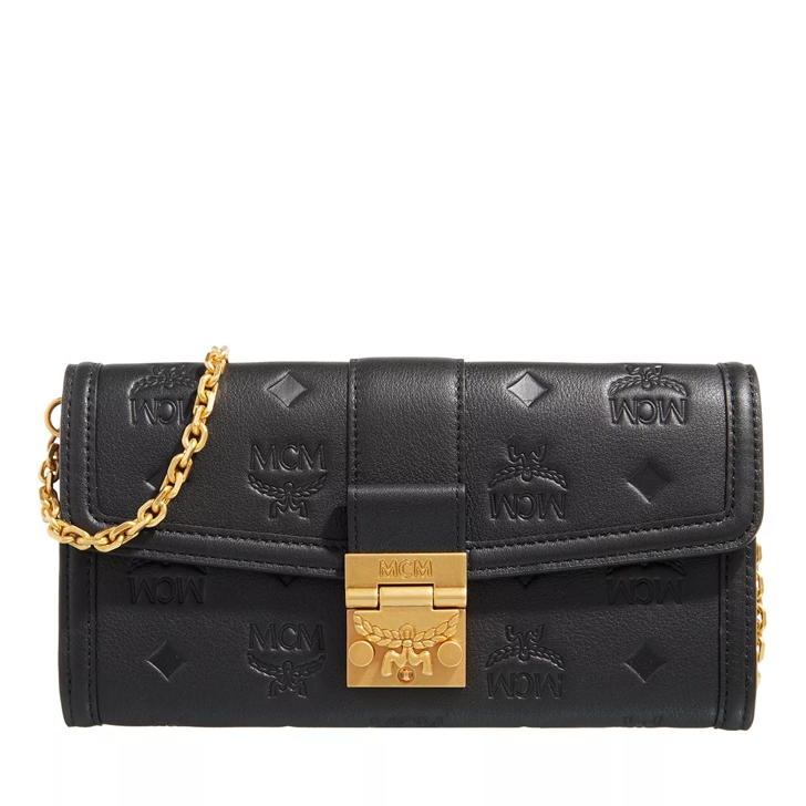 Mcm wallet shop with chain