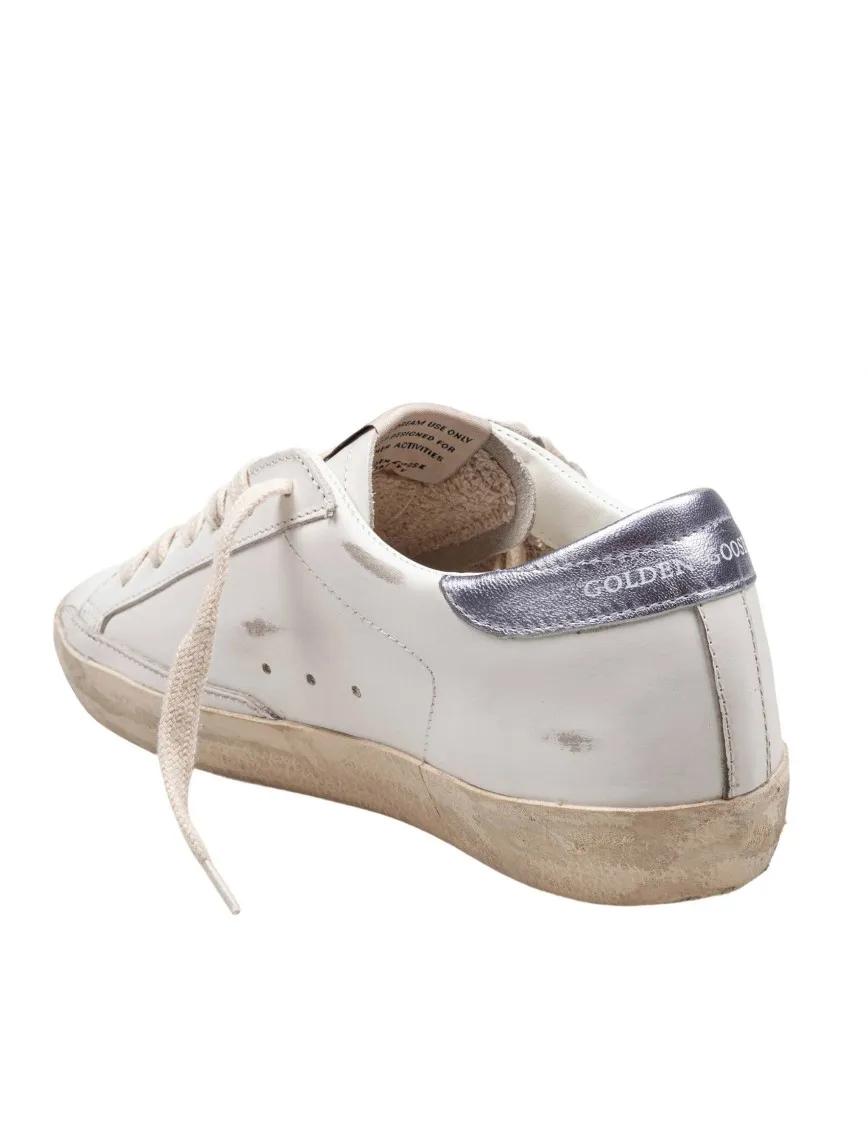 Thumbnail - Golden Goose Low-Top Sneaker - Super Star Leather Sneakers Blue And White - Gr. 37 (EU) - in Weiß - für Damen