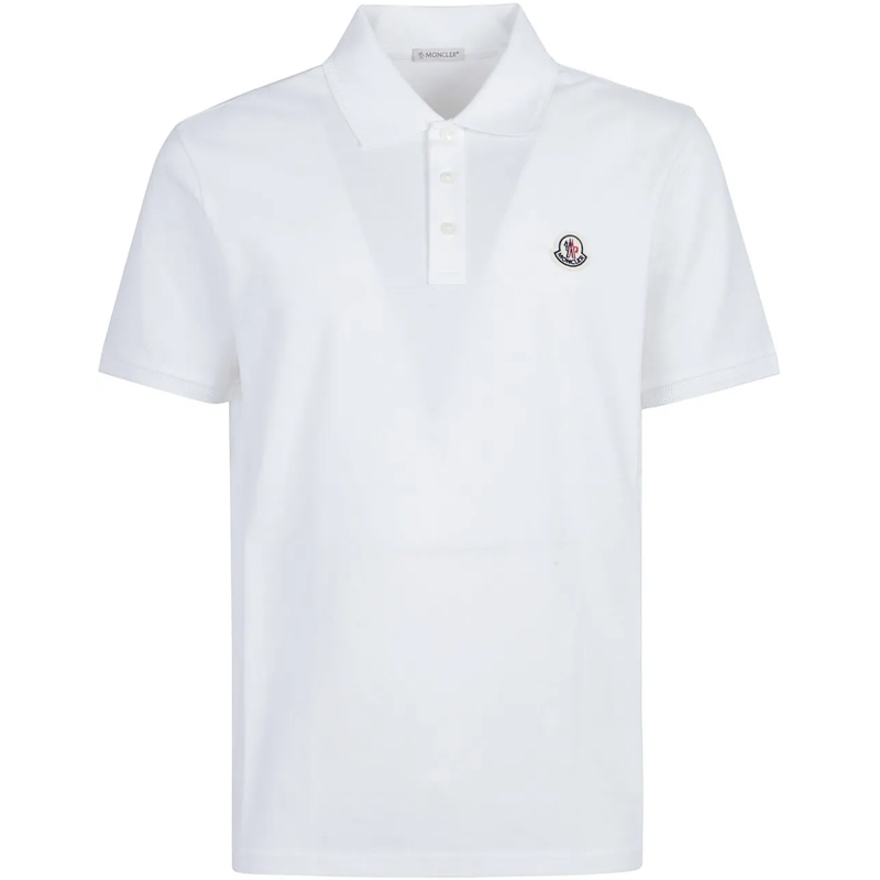 Moncler Polohemd Short Sleeve Polo Shirt White weiß