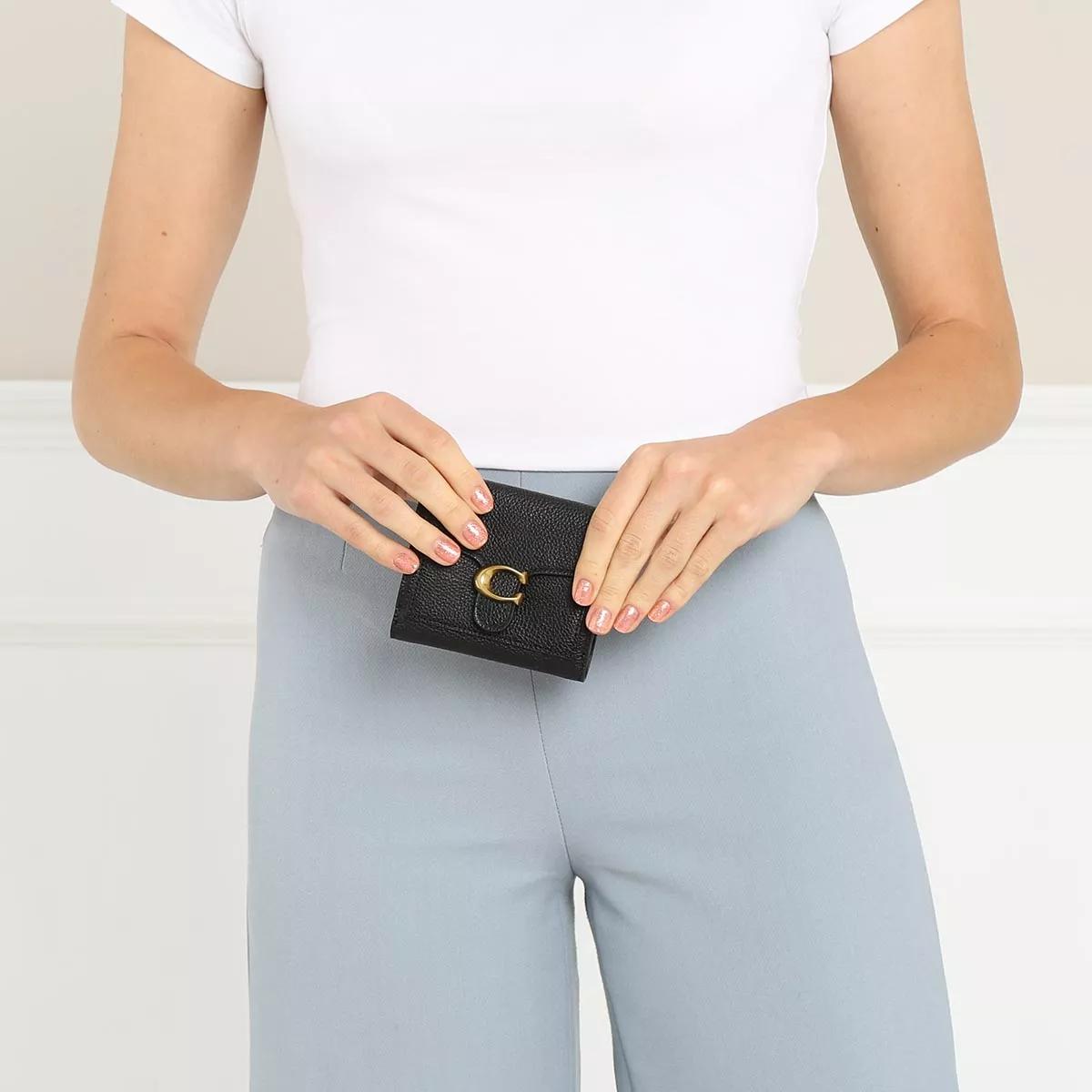 Coach polished pebble discount tabby small wallet