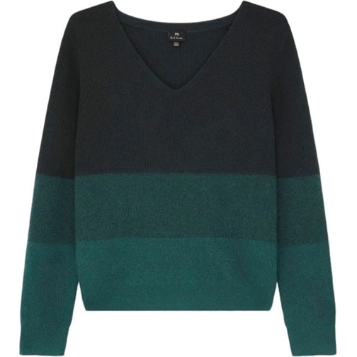 Paul Smith  Pull vert col v ray� d�grad� W2R 432N N31247 39 Pa grün