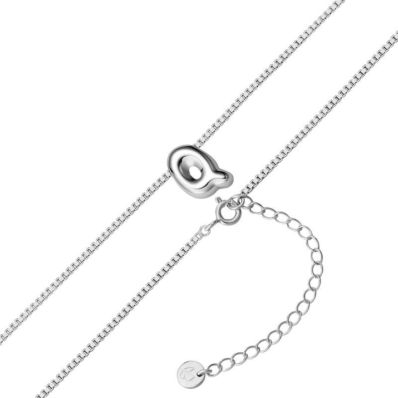 Glanzstücke München Mittellange Halskette Sterling Silber Halskette Buchstabe Q silber(Image 3)