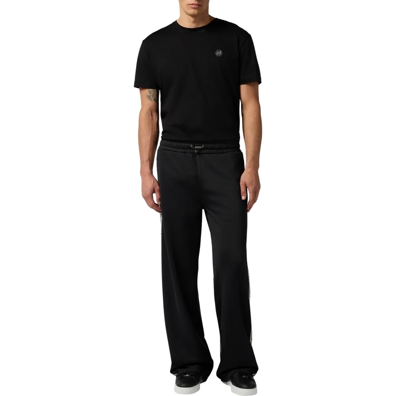 Philipp Plein Jogginghose Tracksuit Trousers Jacquard Logo schwarz(Image 4)