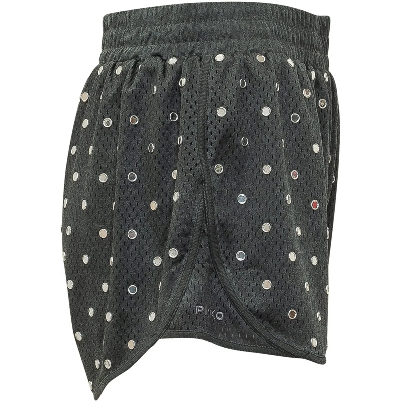 Pinko Shorts Short in Rete con Strass schwarz(Image 3)