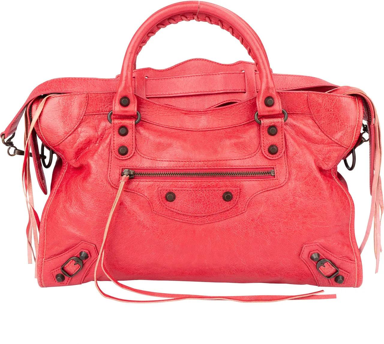 Balenciaga Crossbody Bags - Balenciaga Leather Classic City Handbag - Gr. unisize - in Rot - für Damen