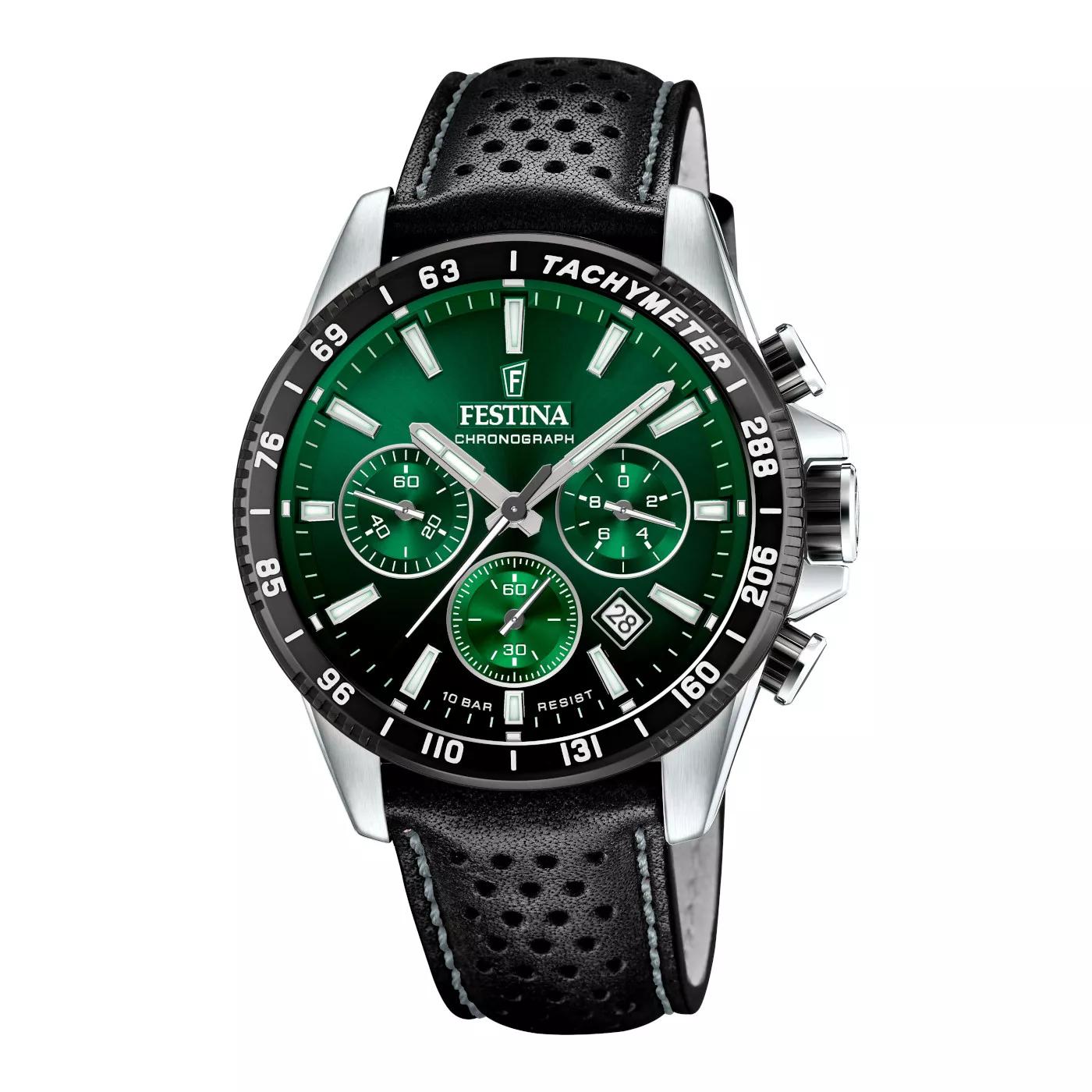 Festina Uhren - Festina Timeless Chrono herren Uhr Schwarz F20561/ - Gr. unisize - in Grau - für Damen