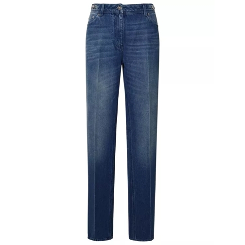 Versace Tailored Blue Cotton Jeans Blue Jeans