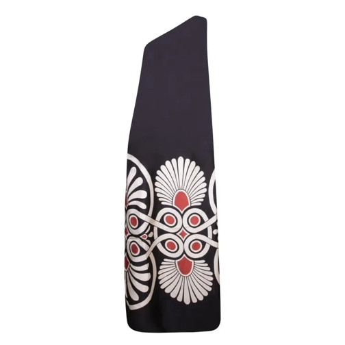 LaDoubleJ Silk Dress With Medallion Print Black 