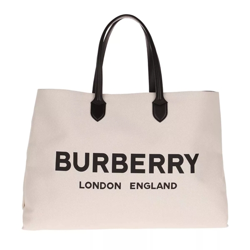 Burberry Burberry Logo Shopping Tote Canvas Beige Sporta