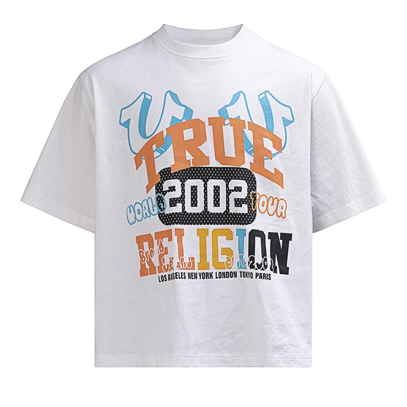 True Religion T-Shirt T-Shirt UNIVERSITY weiss