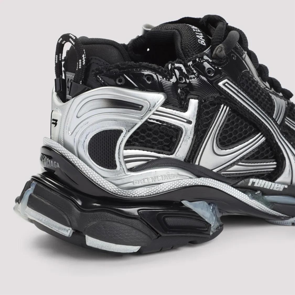 Thumbnail - Balenciaga Low-Top Sneaker - Black Silver Runner - Gr. 42 (EU) - in Schwarz - für Damen