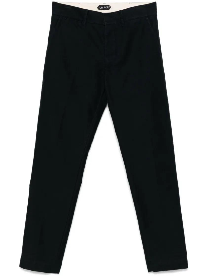 Thumbnail - Tom Ford - Navy Blue Jeans With Concealed Fastening And Tailo - Größe 32 - schwarz