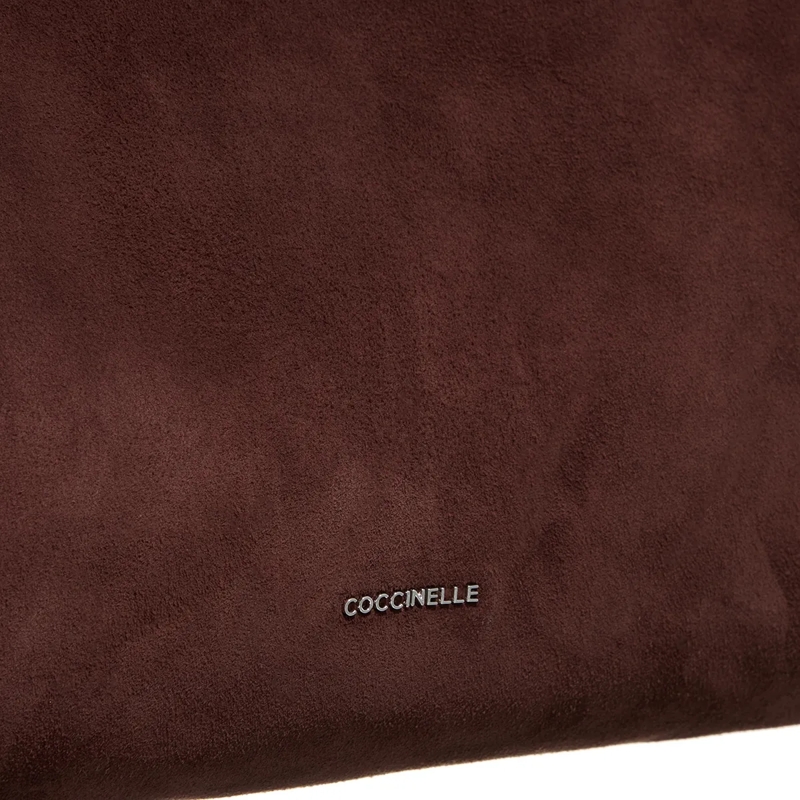 Coccinelle Satchel Boheme Suede Bimaterial Brunette/Brunet(Image 5)