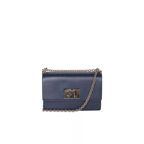 Furla 1927 Leather Bag Blue Sac à bandoulière