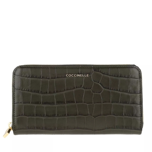 Coccinelle Metallic Croco Shiny Soft Reef Continental Wallet