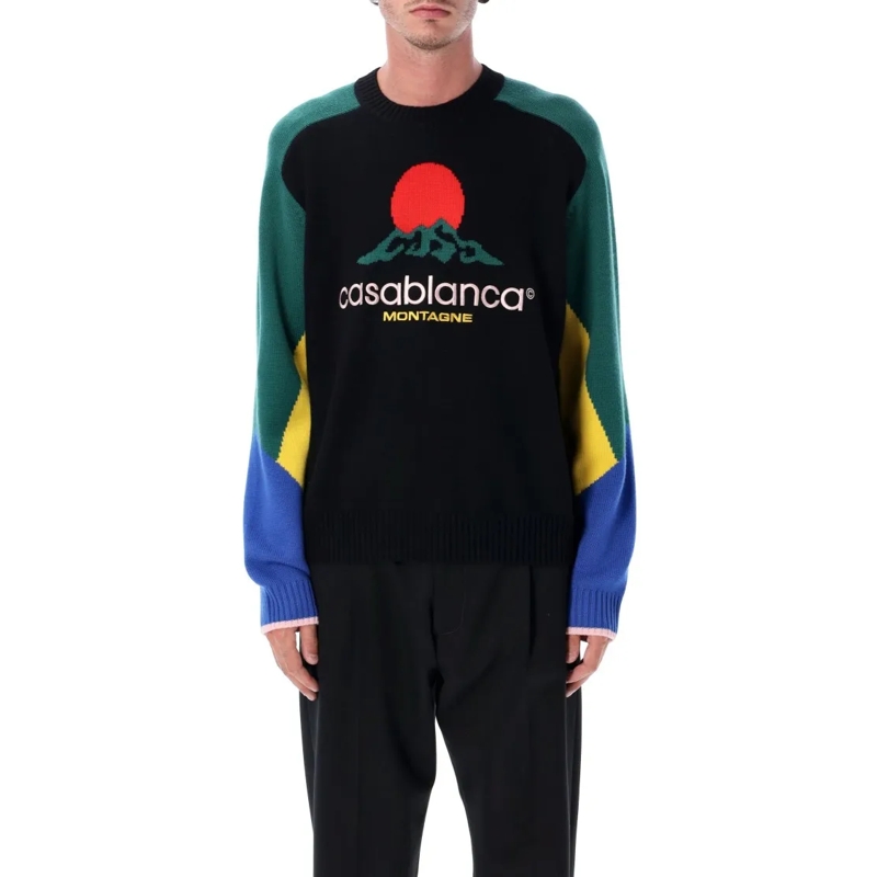 Casablanca Trui Merino Montagne Jumper Black