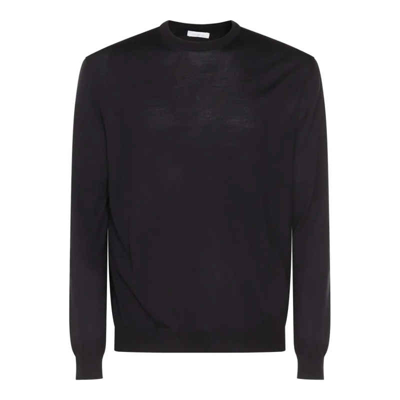 Malo Trui Wool Knit Sweater Black
