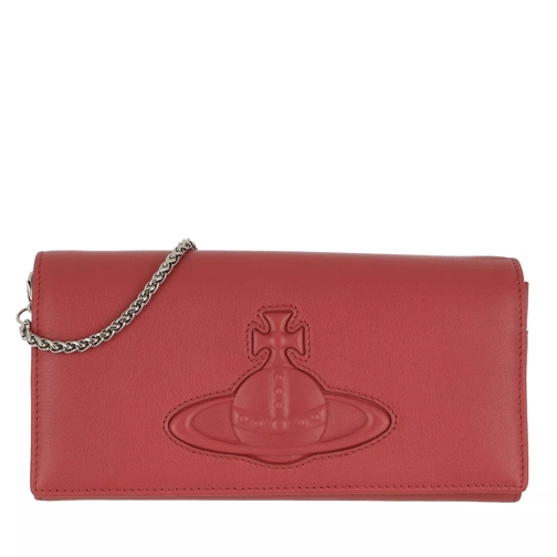Vivienne Westwood Chelsea Long Wallet With Long Chain Red Wallet On A Chain