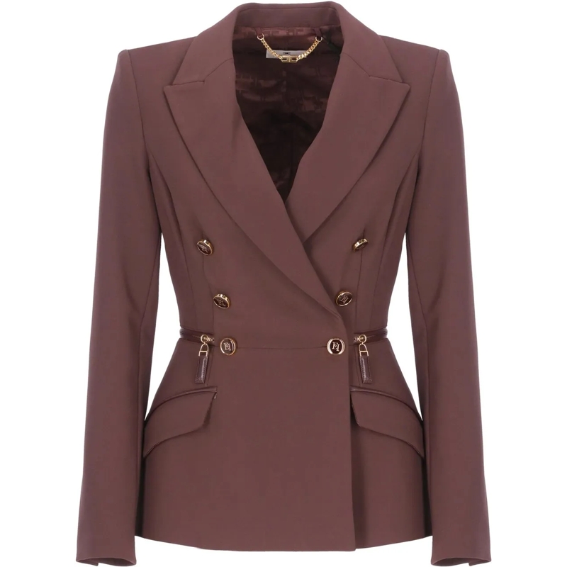 Elisabetta Franchi Veste de transition Jackets Bordeaux rot