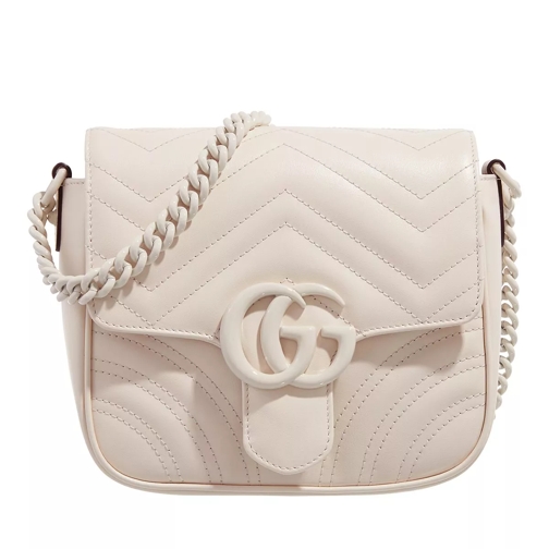 Gucci GG Marmont Matelassé Mini Shoulder Bag White Satchel
