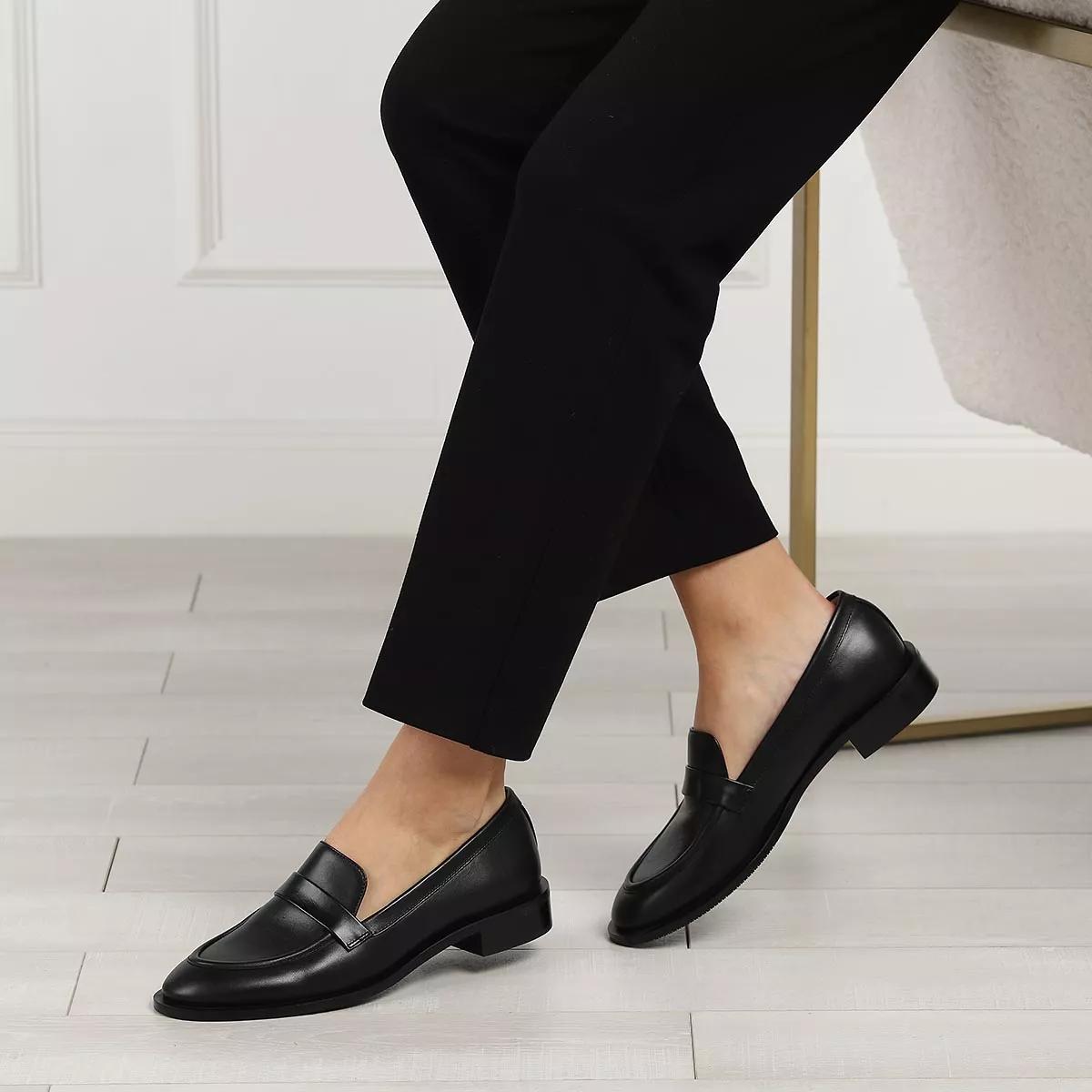 Stuart weitzman black loafers on sale